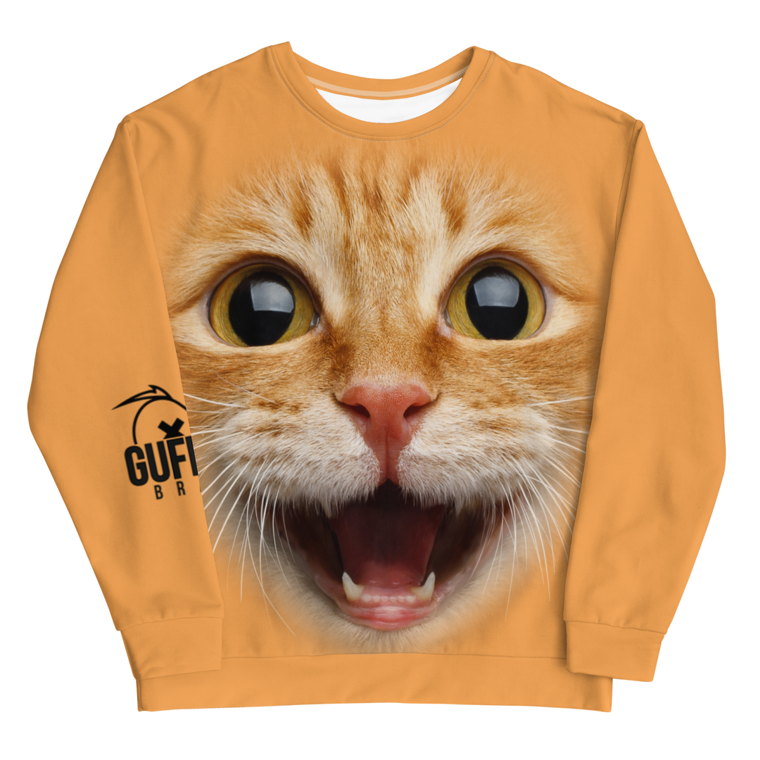 Felpa unisex Uomo/Donna Gatto Ginger - Gufetto Brand 