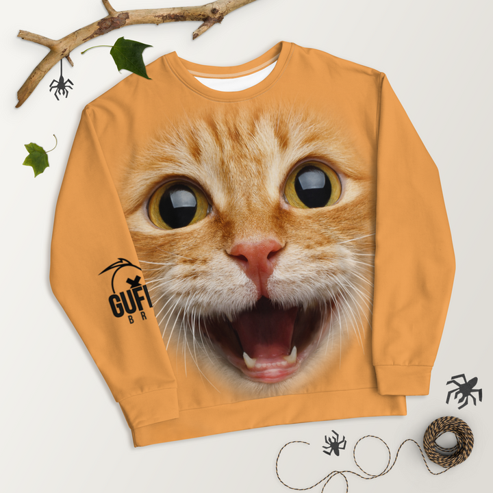 Felpa unisex Uomo/Donna Gatto Ginger - Gufetto Brand 