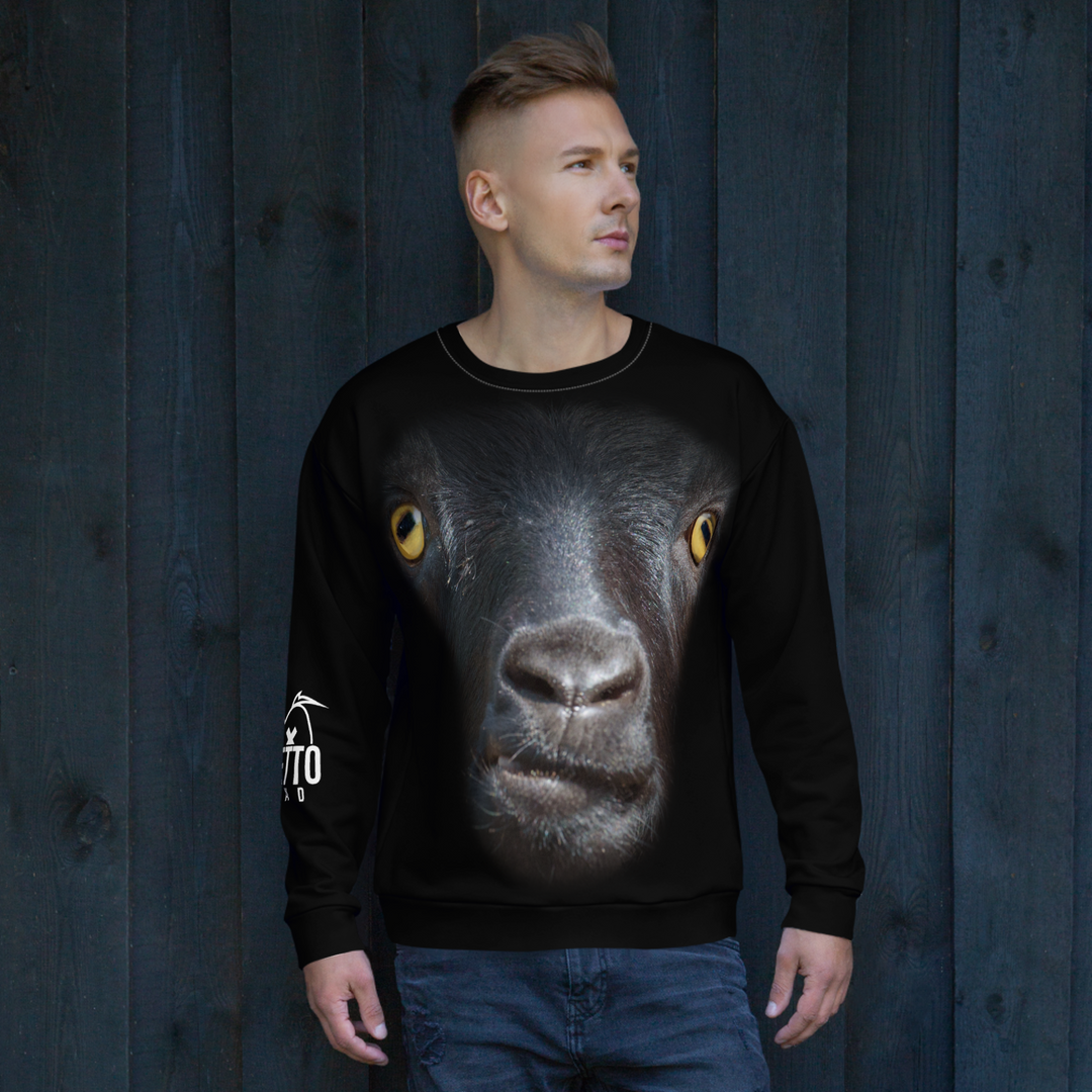 Felpa unisex Uomo/Donna GOAT - Gufetto Brand 