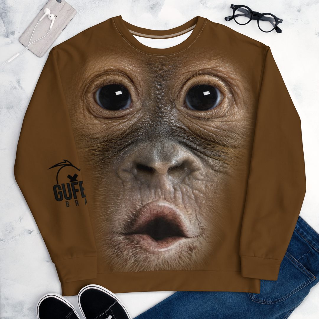 Felpa unisex Uomo/Donna Gorilla - Gufetto Brand 