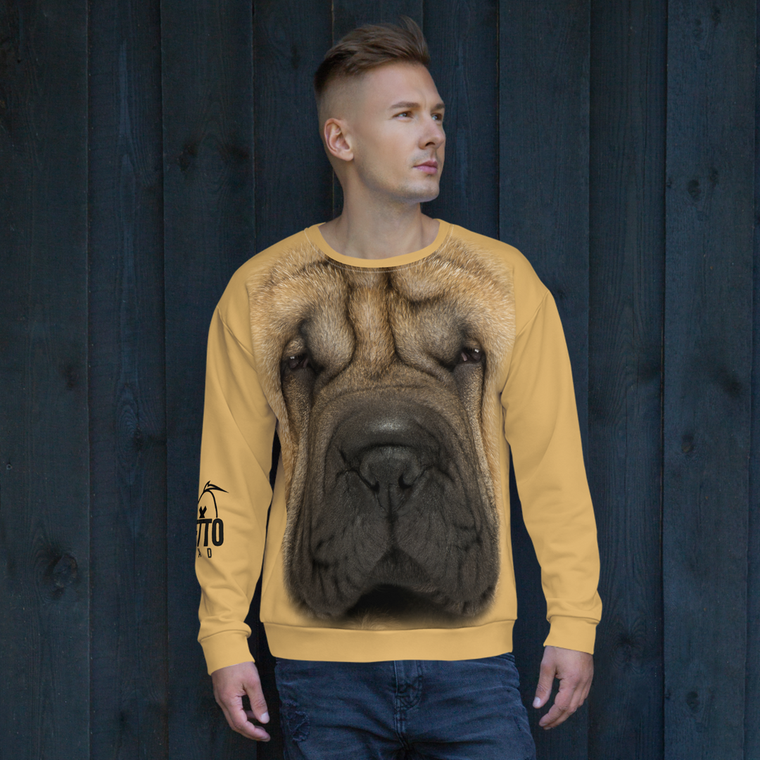 Felpa unisex Uomo/Donna Sharpei - Gufetto Brand 