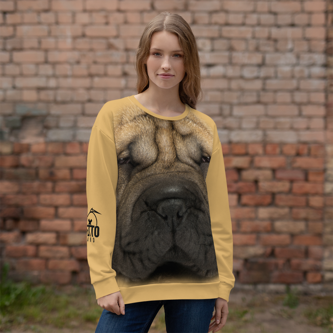 Felpa unisex Uomo/Donna Sharpei - Gufetto Brand 