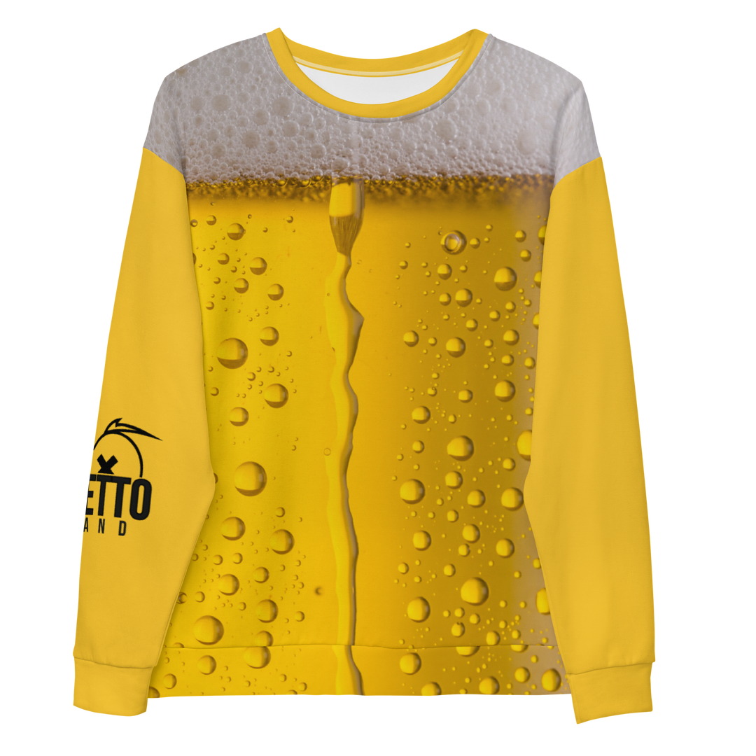 Felpa unisex Uomo/Donna BIRRA - Gufetto Brand 