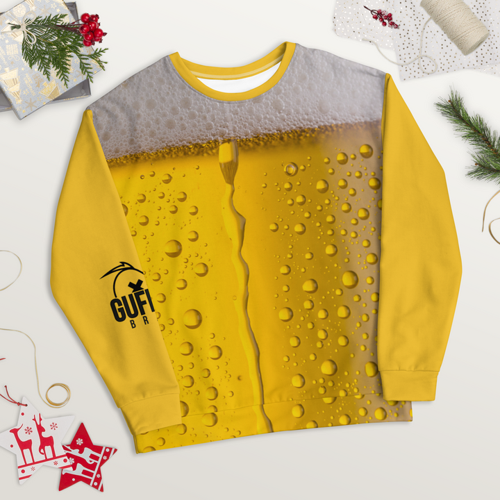 Felpa unisex Uomo/Donna BIRRA - Gufetto Brand 