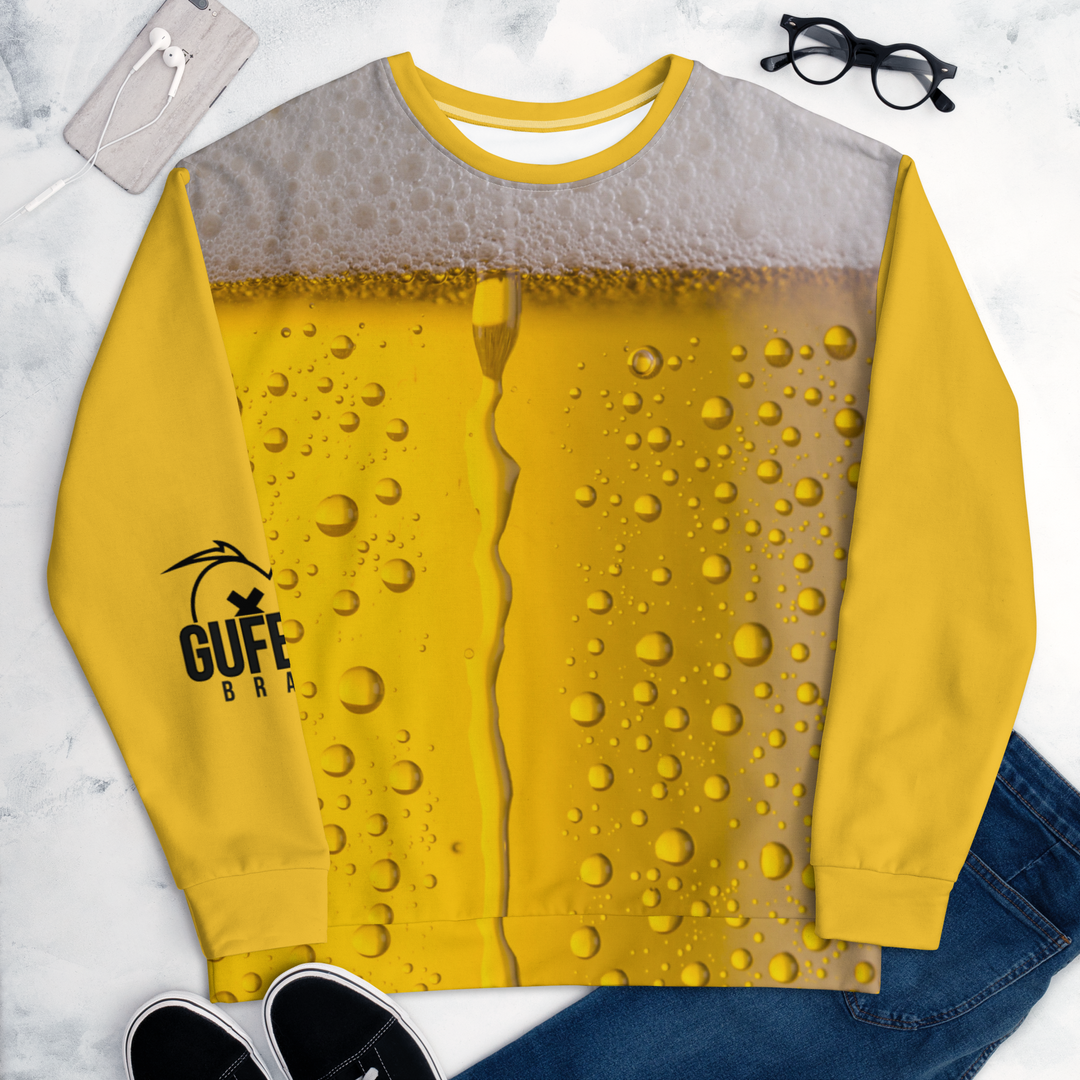 Felpa unisex Uomo/Donna BIRRA - Gufetto Brand 