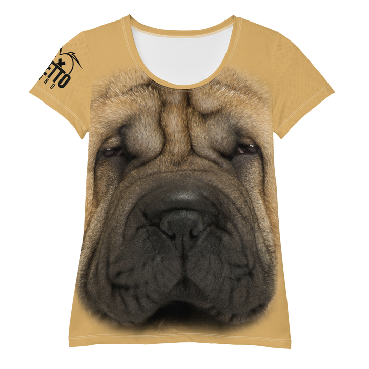 Maglietta sportiva donna Sharpei - Gufetto Brand 