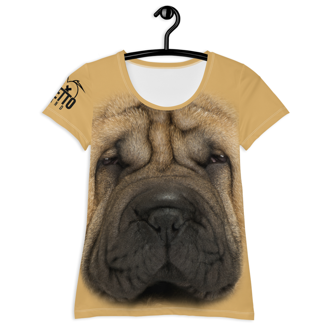 Maglietta sportiva donna Sharpei - Gufetto Brand 