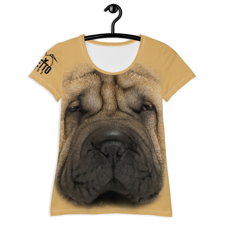 Maglietta sportiva donna Sharpei - Gufetto Brand 