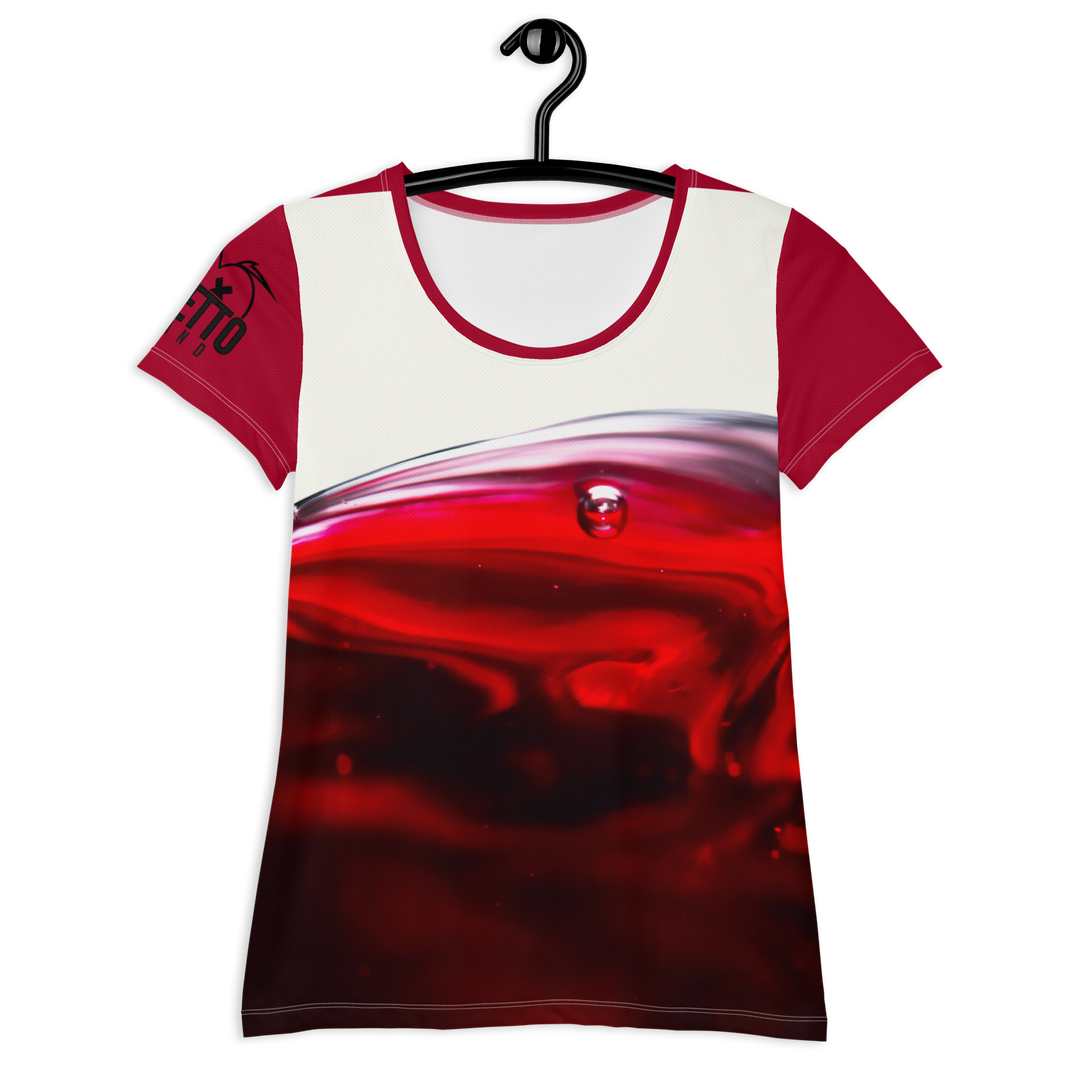 Maglietta sportiva donna WINE - Gufetto Brand 