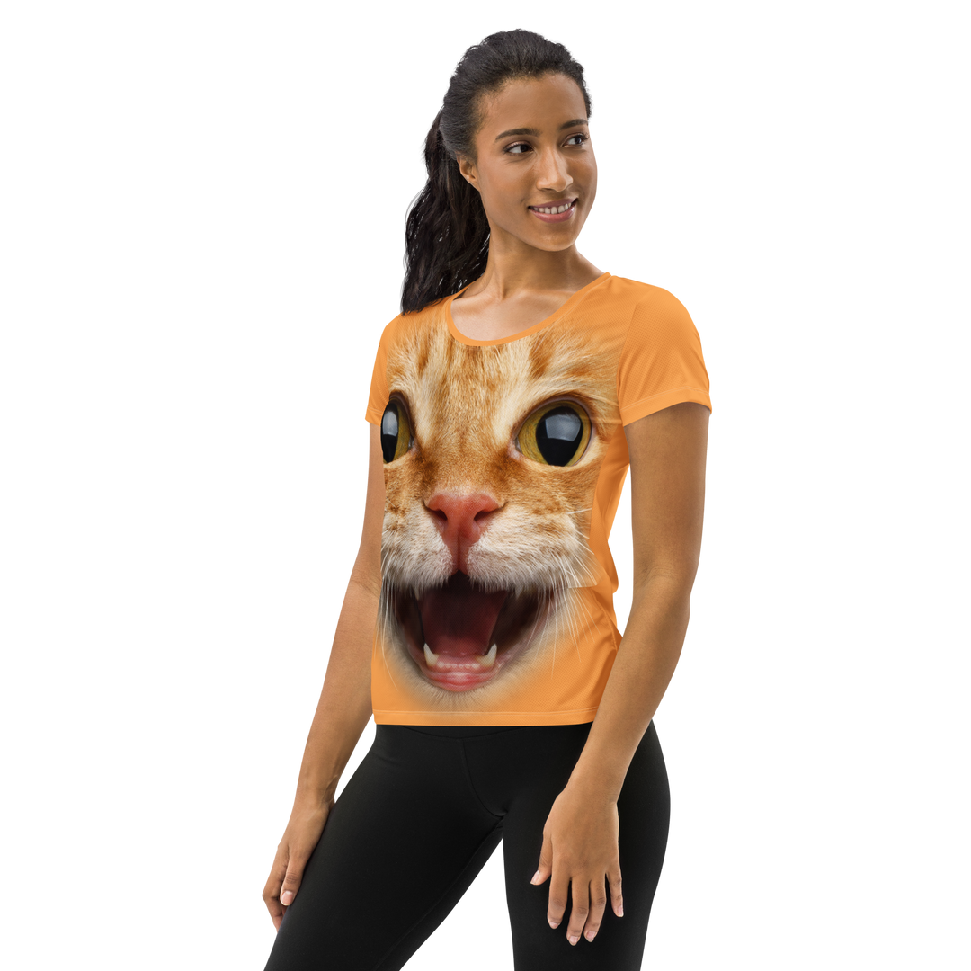 Maglietta sportiva donna Gatto Ginger - Gufetto Brand 