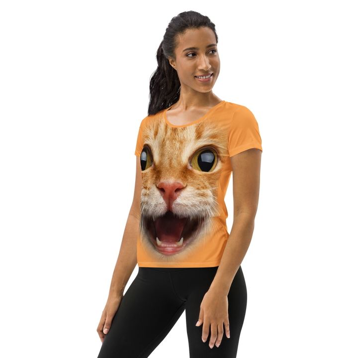 Maglietta sportiva donna Gatto Ginger - Gufetto Brand 