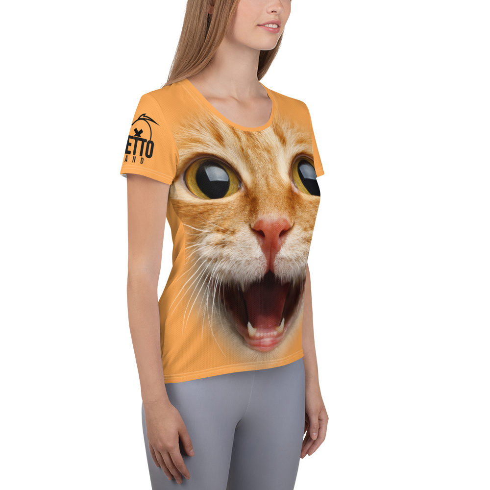 Maglietta sportiva donna Gatto Ginger - Gufetto Brand 