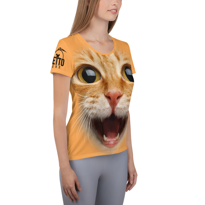 Maglietta sportiva donna Gatto Ginger - Gufetto Brand 