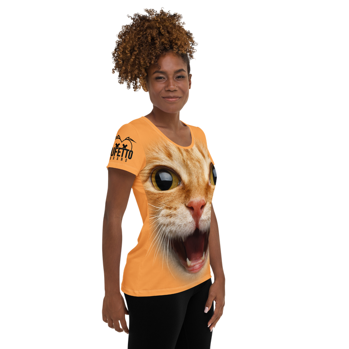 Maglietta sportiva donna Gatto Ginger - Gufetto Brand 