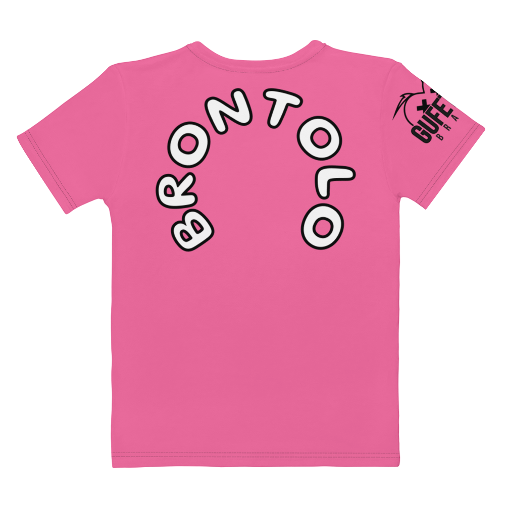 T-shirt donna Brontolo Face Pink Edition - Gufetto Brand 