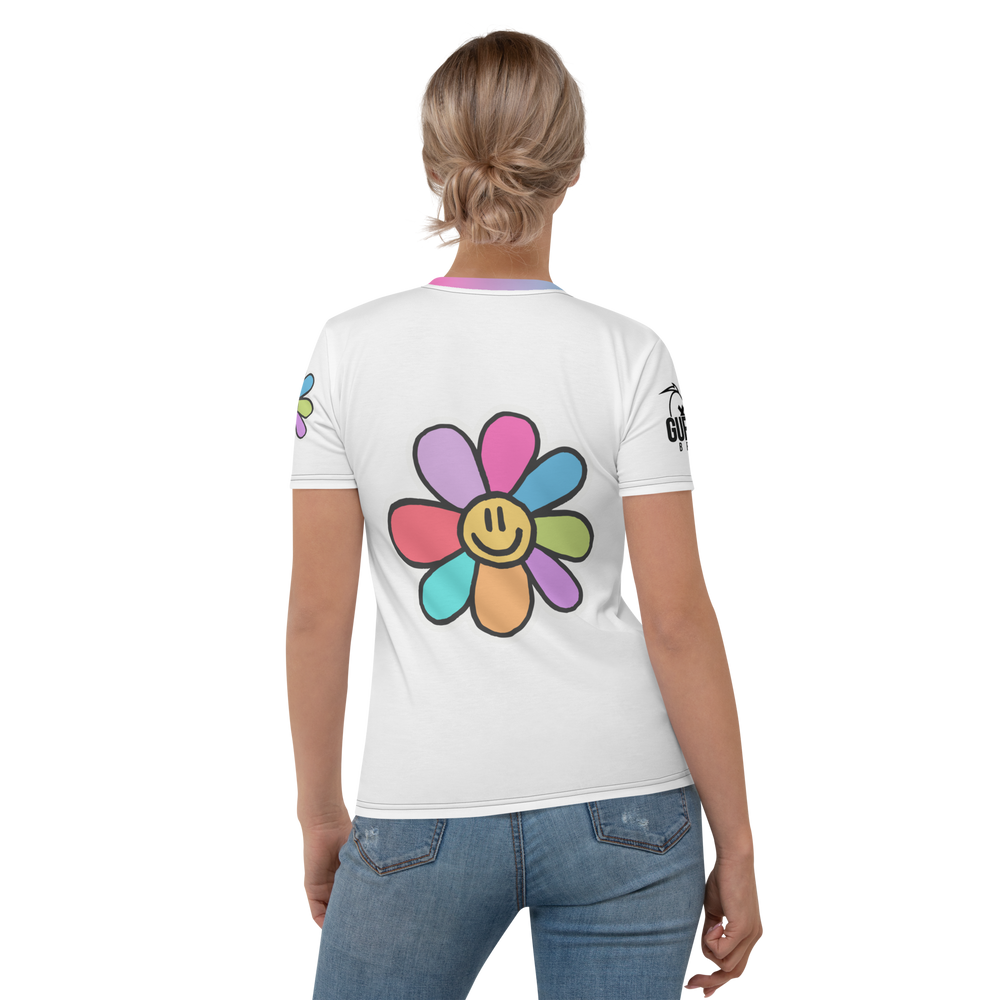 T-shirt donna FLOWER SMILE - Gufetto Brand 