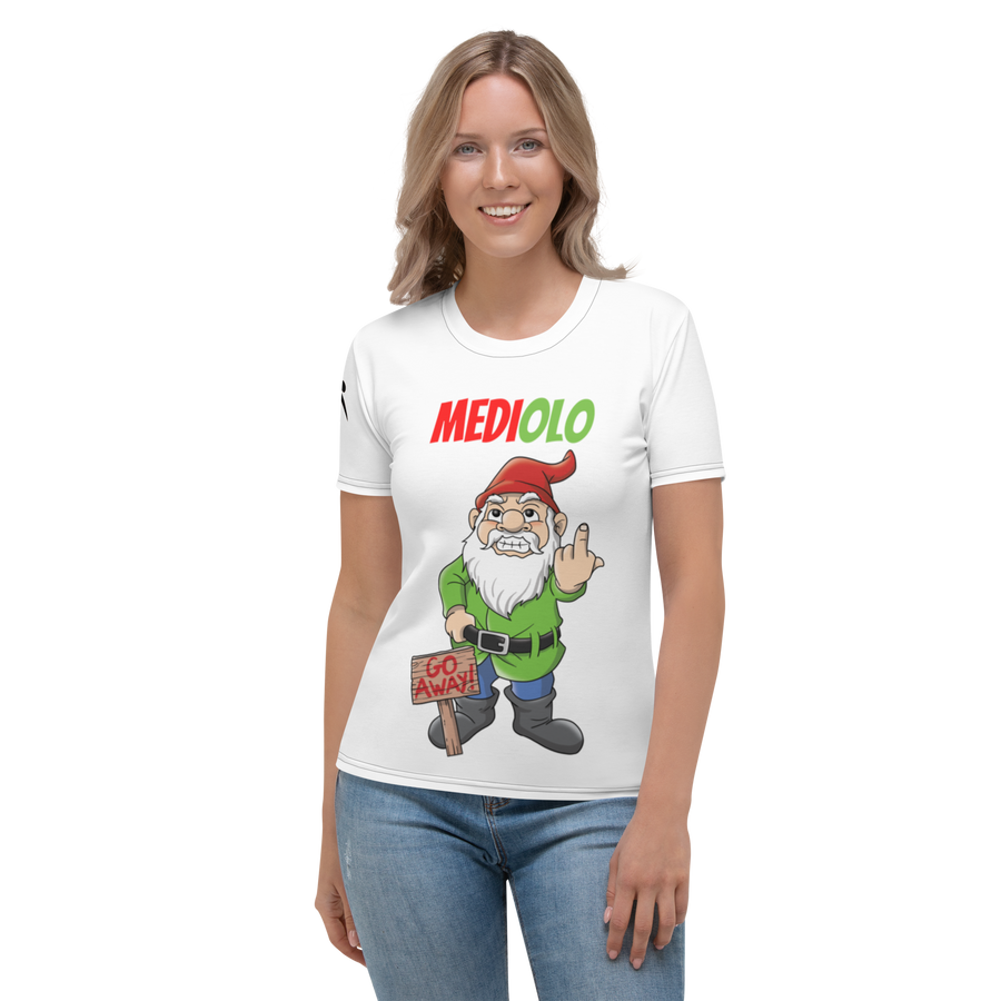 T-shirt donna Mediolo Bianca - Gufetto Brand 