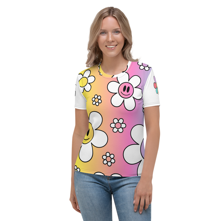 T-shirt donna FLOWER SMILE - Gufetto Brand 