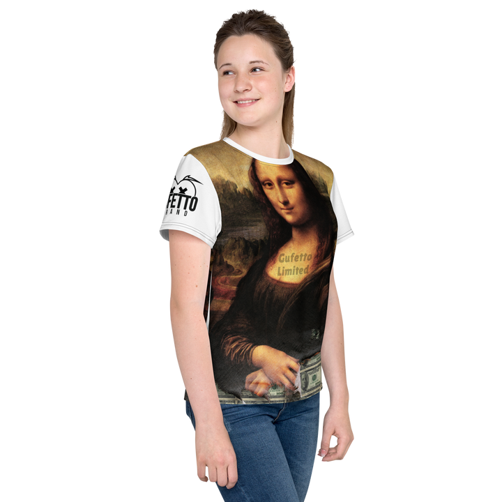 T-shirt girocollo per ragazzi Unisex Gioconda - Gufetto Brand 