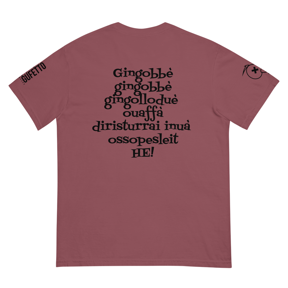 T-shirt tinta in capo in tessuto pesante uomo Gingobbè - Gufetto Brand 