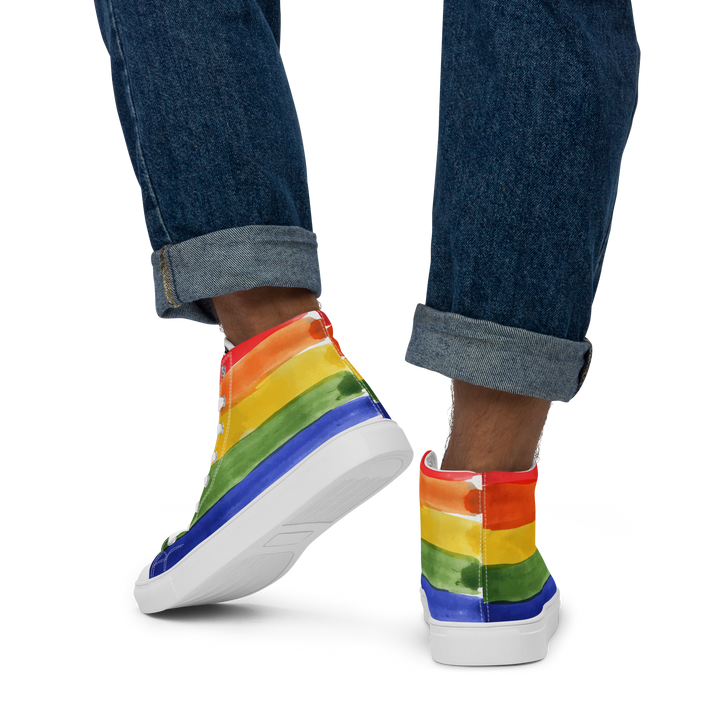 Sneakers alte in tela da uomo PRIDE EDITION - Gufetto Brand 