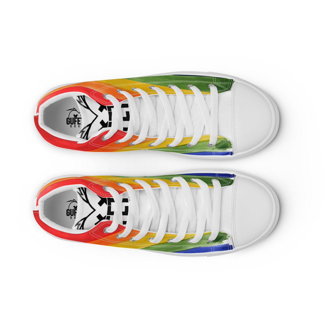 Sneakers alte in tela da uomo PRIDE EDITION - Gufetto Brand 