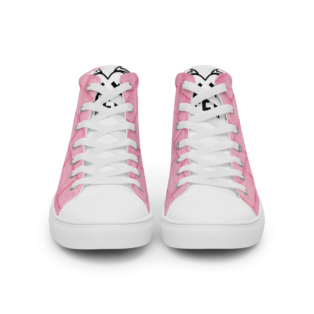 Sneakers alte in tela da uomo PINK PIG - Gufetto Brand 