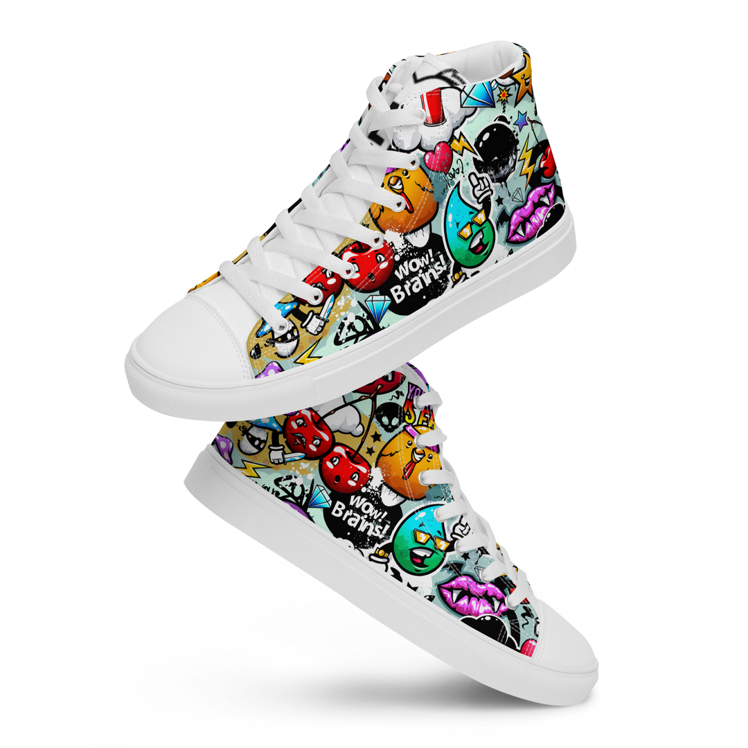 Sneakers alte in tela da uomo CARTOON - Gufetto Brand 