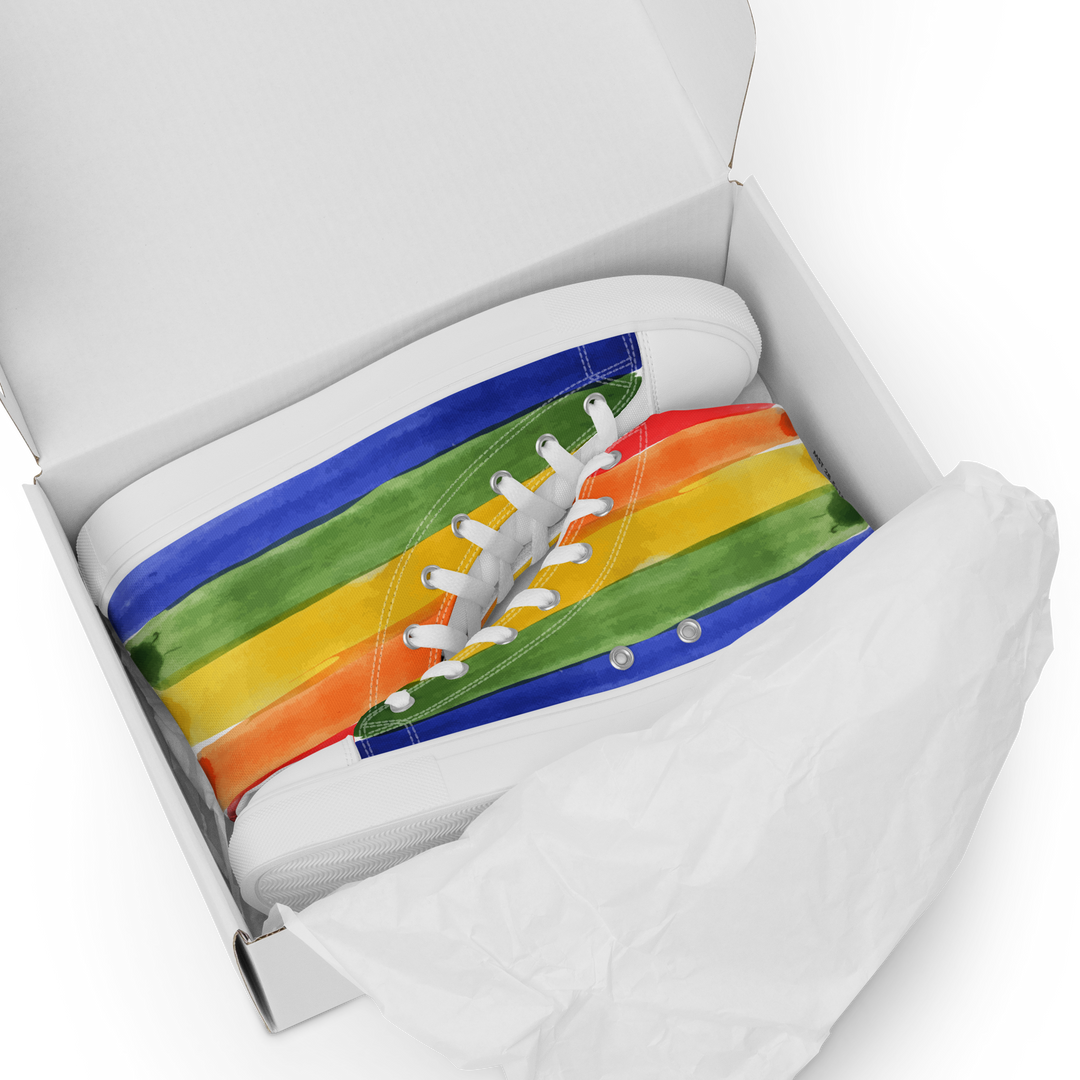 Sneakers alte in tela da uomo PRIDE EDITION - Gufetto Brand 