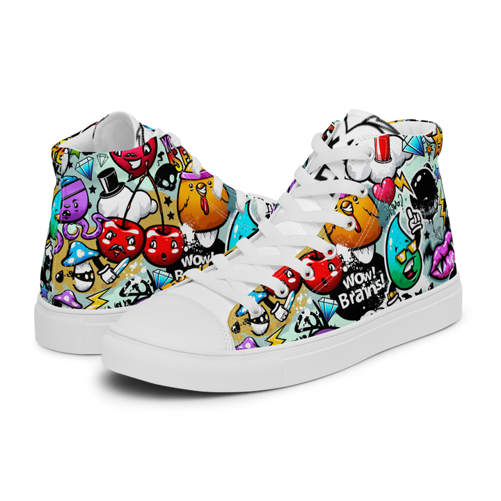 Sneakers alte in tela da uomo CARTOON - Gufetto Brand 