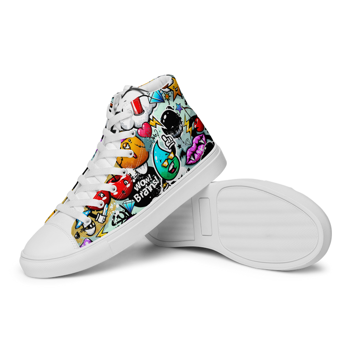 Sneakers alte in tela da uomo CARTOON - Gufetto Brand 