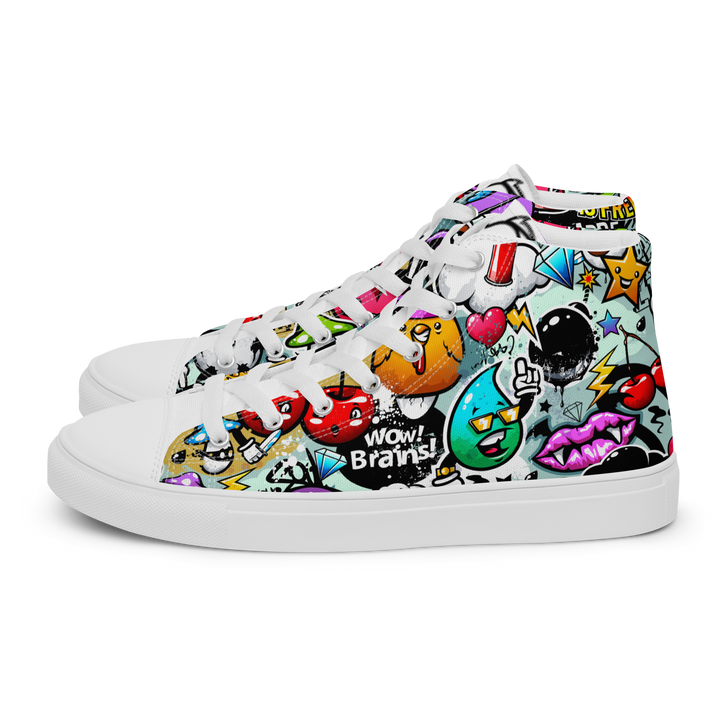 Sneakers alte in tela da uomo CARTOON - Gufetto Brand 