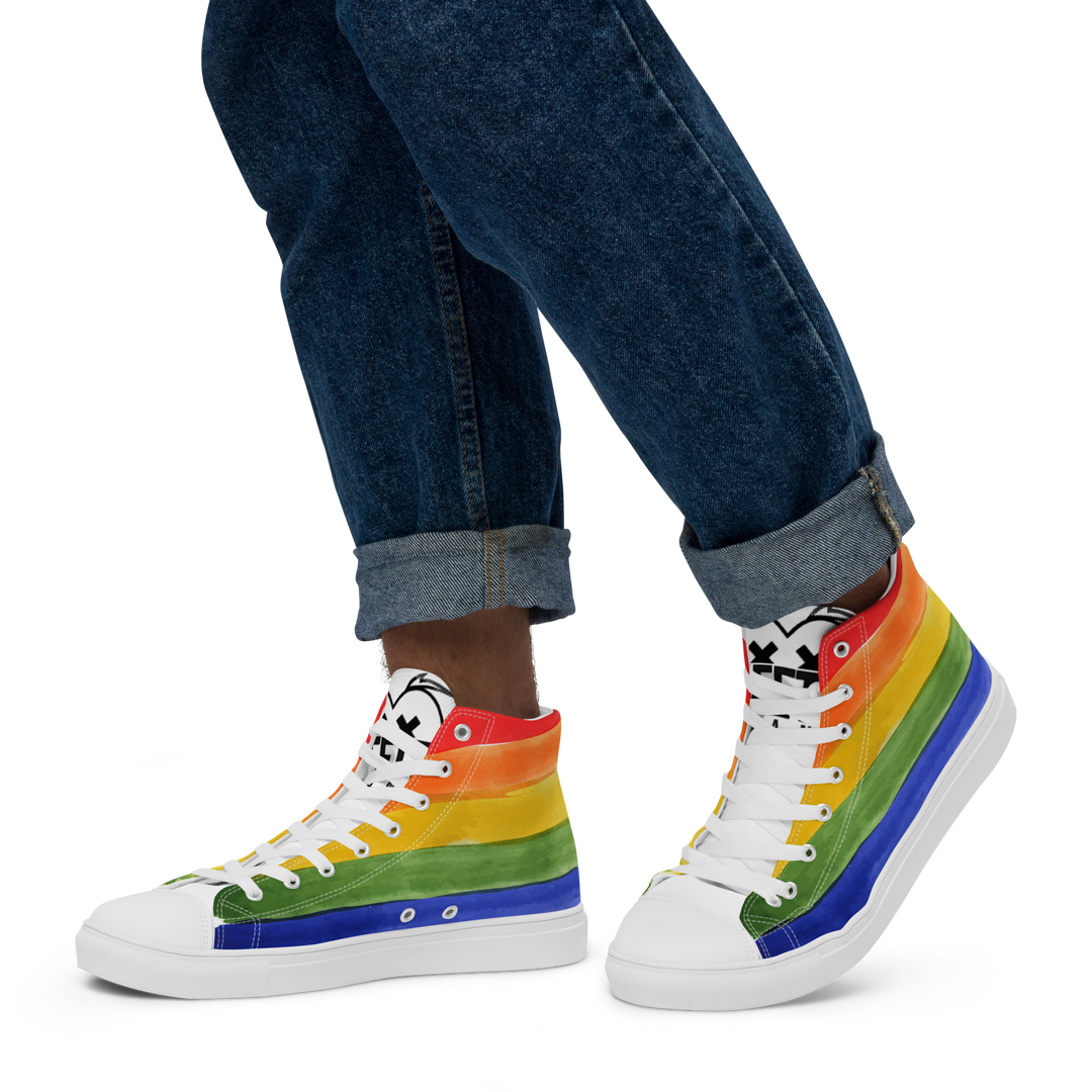 Sneakers alte in tela da uomo PRIDE EDITION - Gufetto Brand 