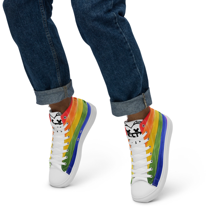 Sneakers alte in tela da uomo PRIDE EDITION - Gufetto Brand 