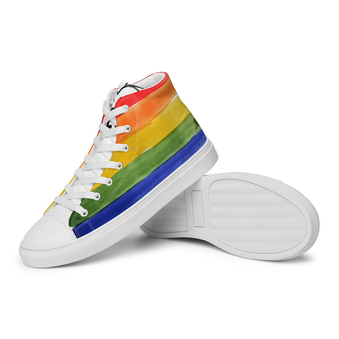 Sneakers alte in tela da uomo PRIDE EDITION - Gufetto Brand 