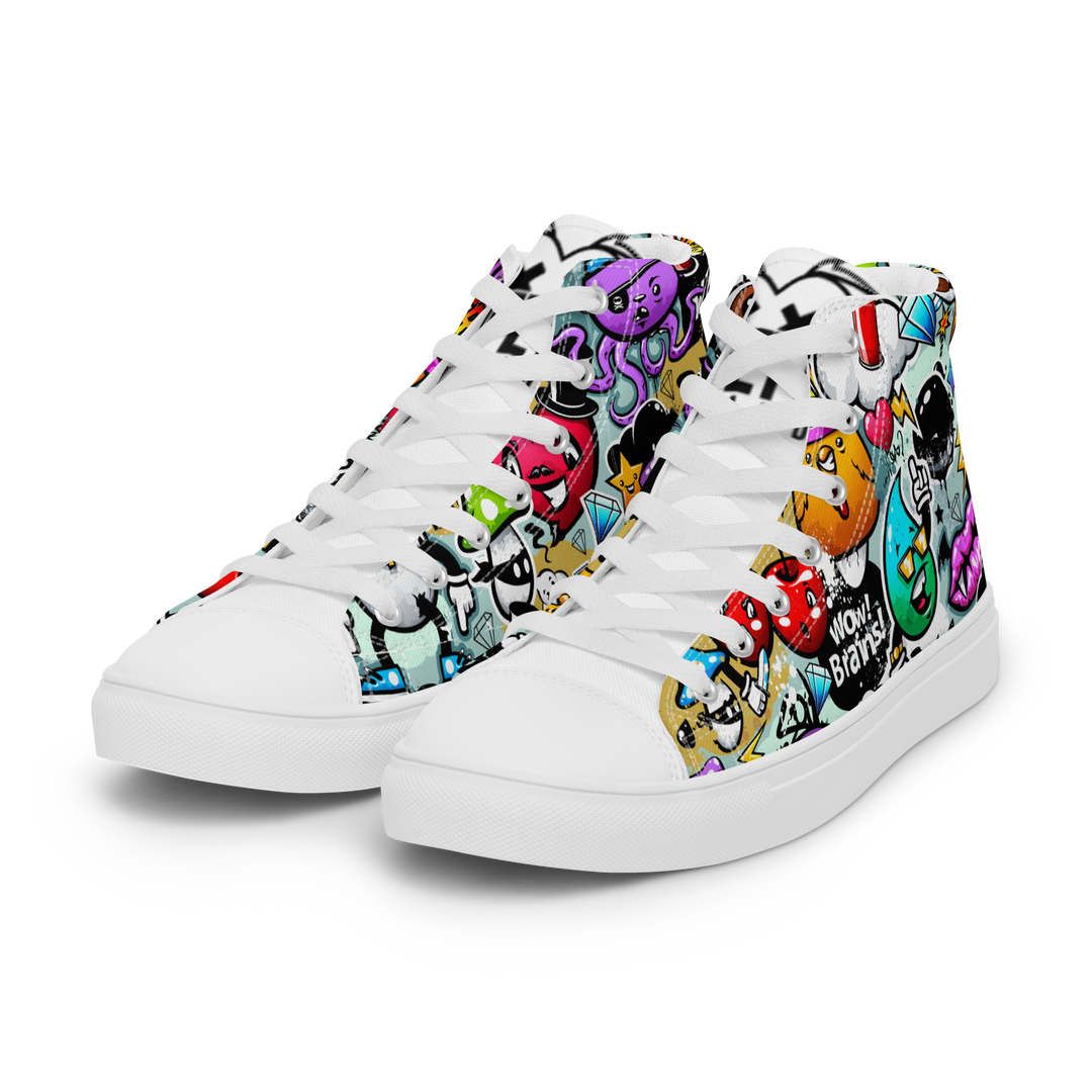 Sneakers alte in tela da uomo CARTOON - Gufetto Brand 