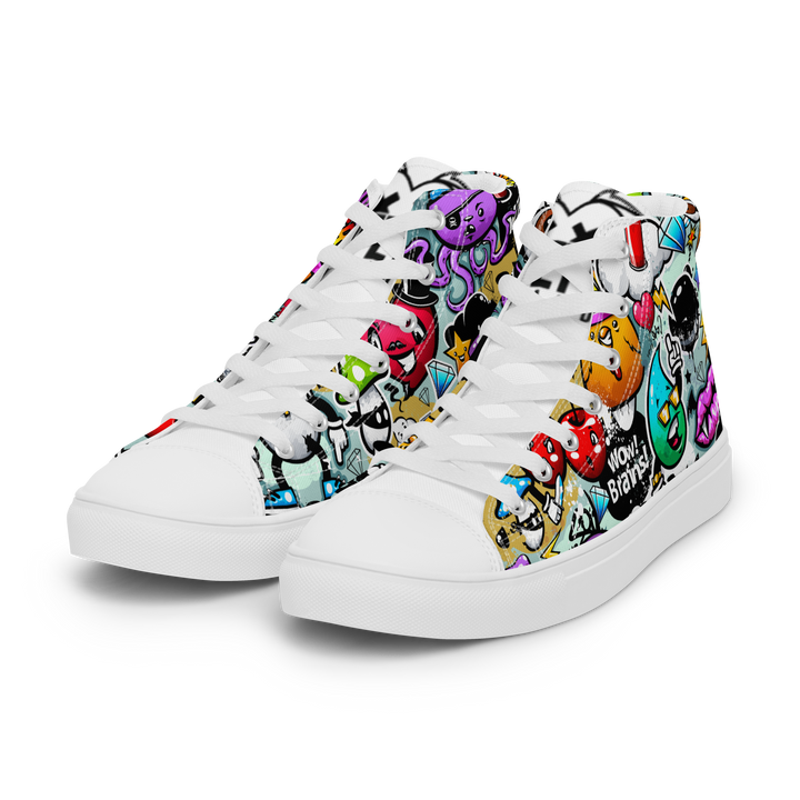 Sneakers alte in tela da uomo CARTOON - Gufetto Brand 