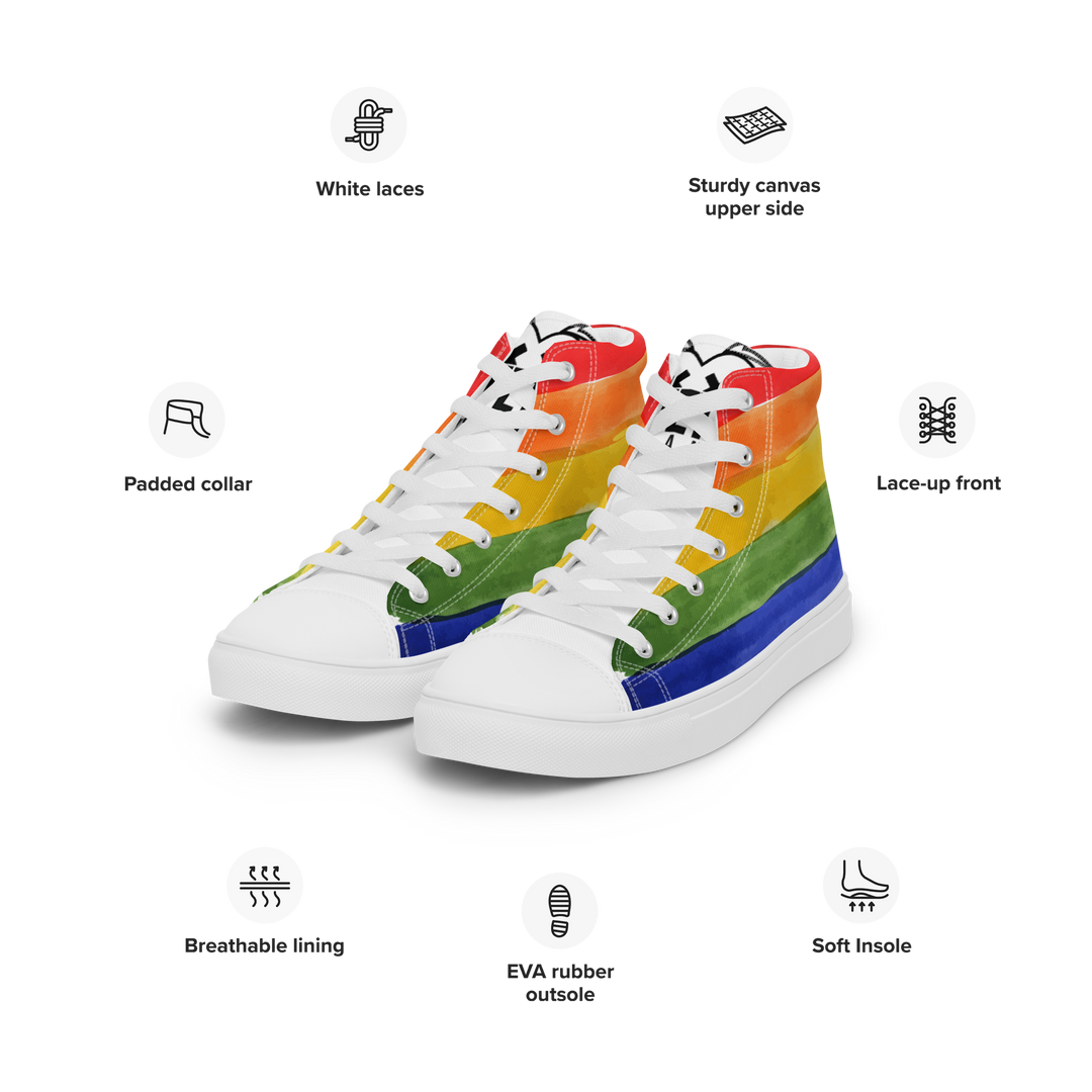 Sneakers alte in tela da uomo PRIDE EDITION - Gufetto Brand 