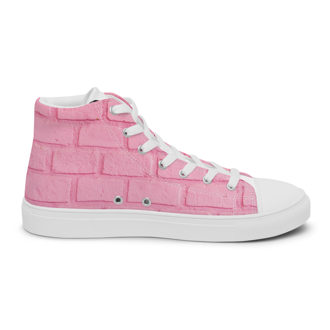 Sneakers alte in tela da uomo PINK PIG - Gufetto Brand 