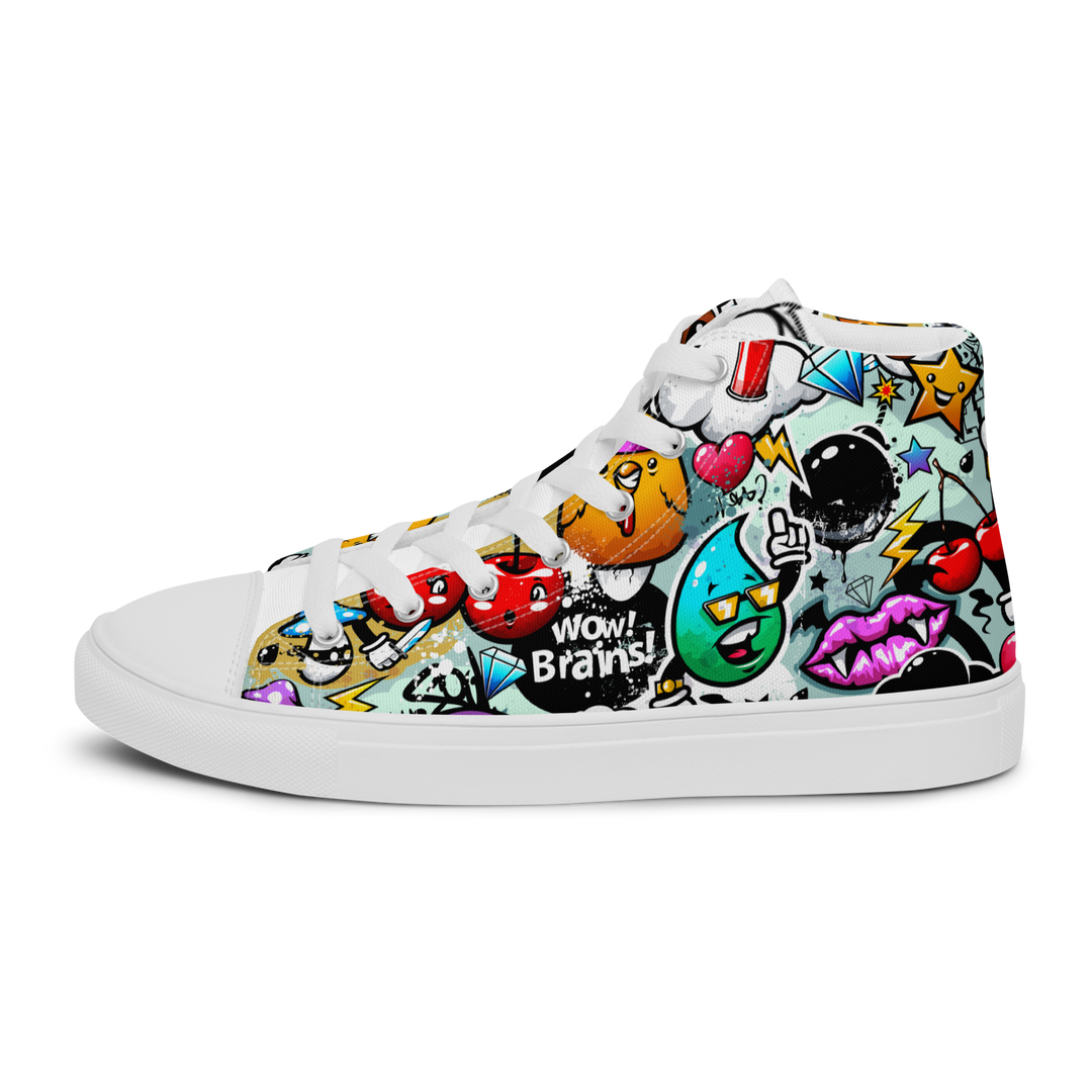 Sneakers alte in tela da uomo CARTOON - Gufetto Brand 