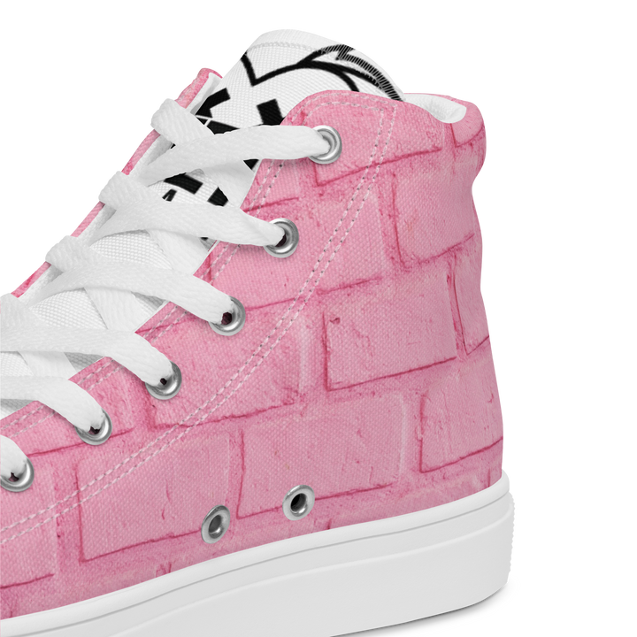 Sneakers alte in tela da uomo PINK PIG - Gufetto Brand 