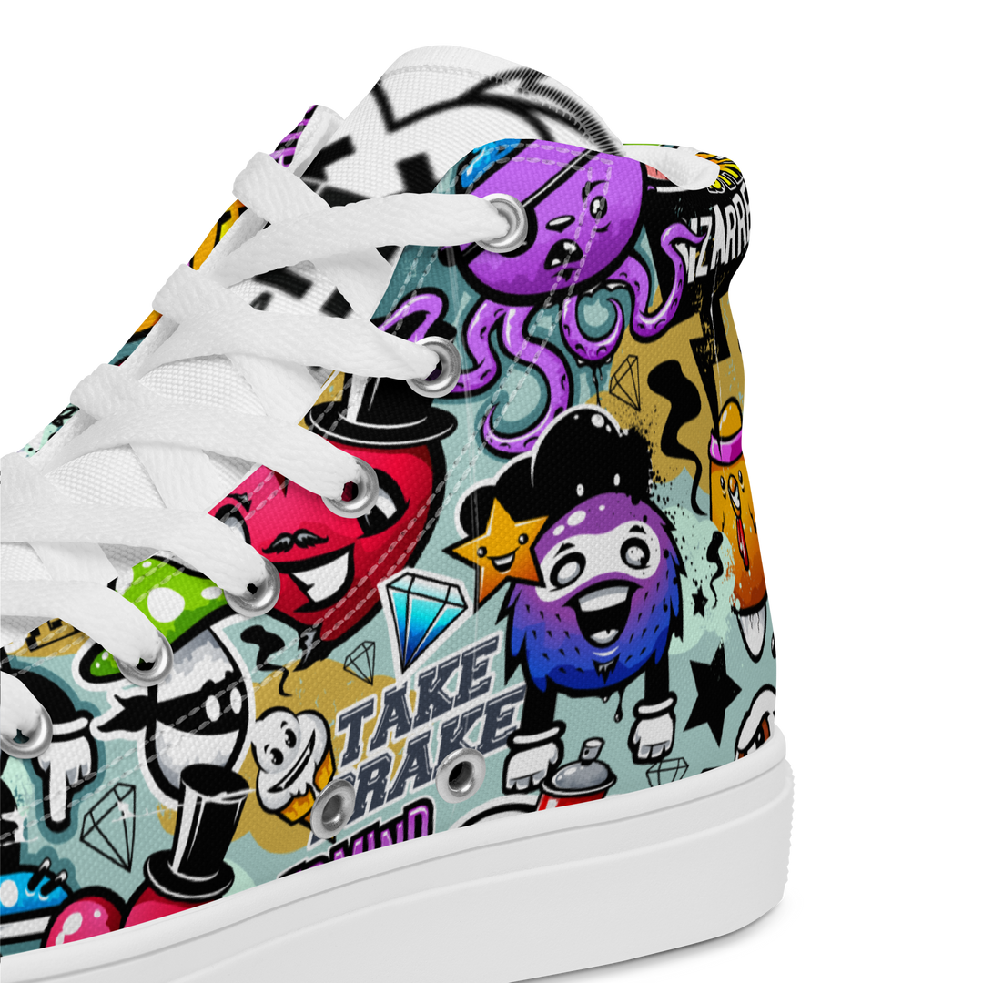 Sneakers alte in tela da uomo CARTOON - Gufetto Brand 