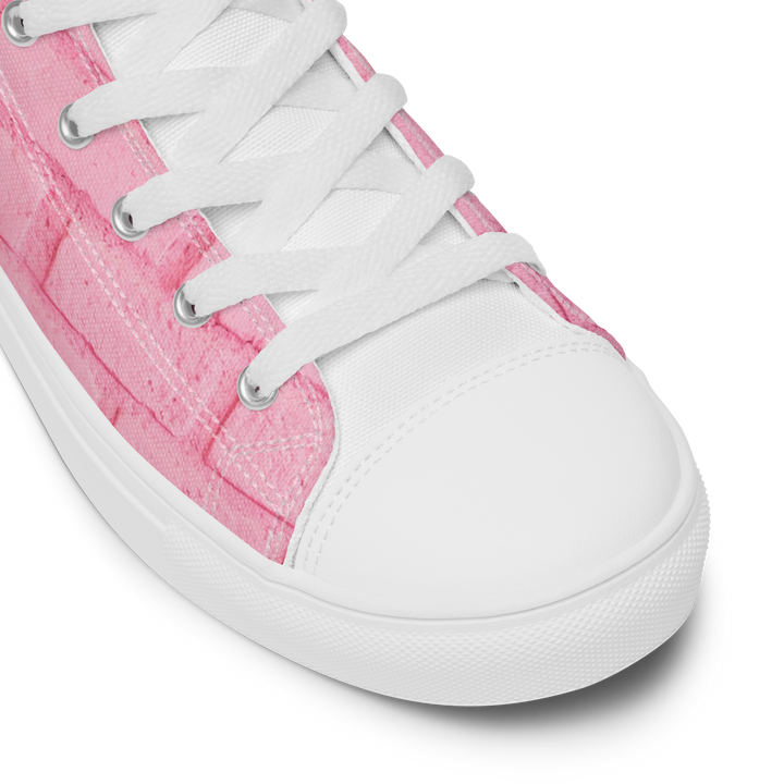 Sneakers alte in tela da uomo PINK PIG - Gufetto Brand 