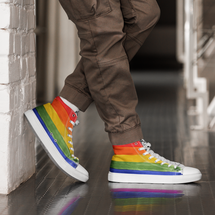 Sneakers alte in tela da uomo PRIDE EDITION - Gufetto Brand 