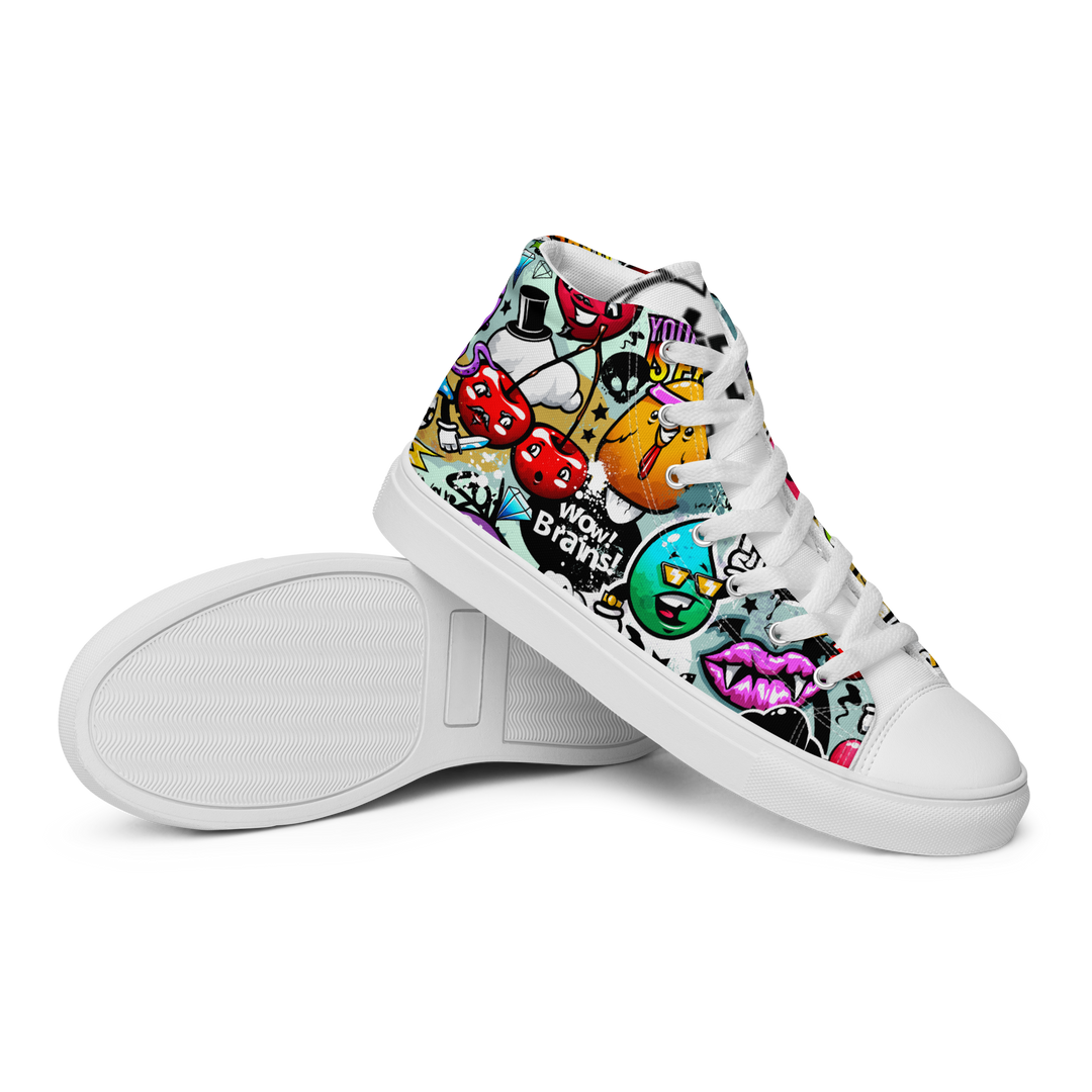 Sneakers alte in tela da uomo CARTOON - Gufetto Brand 