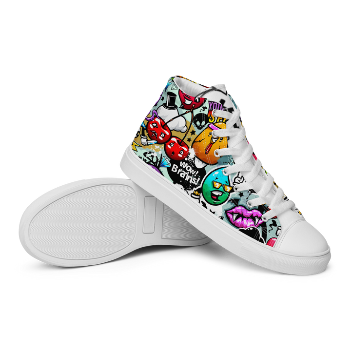 Sneakers alte in tela da uomo CARTOON - Gufetto Brand 