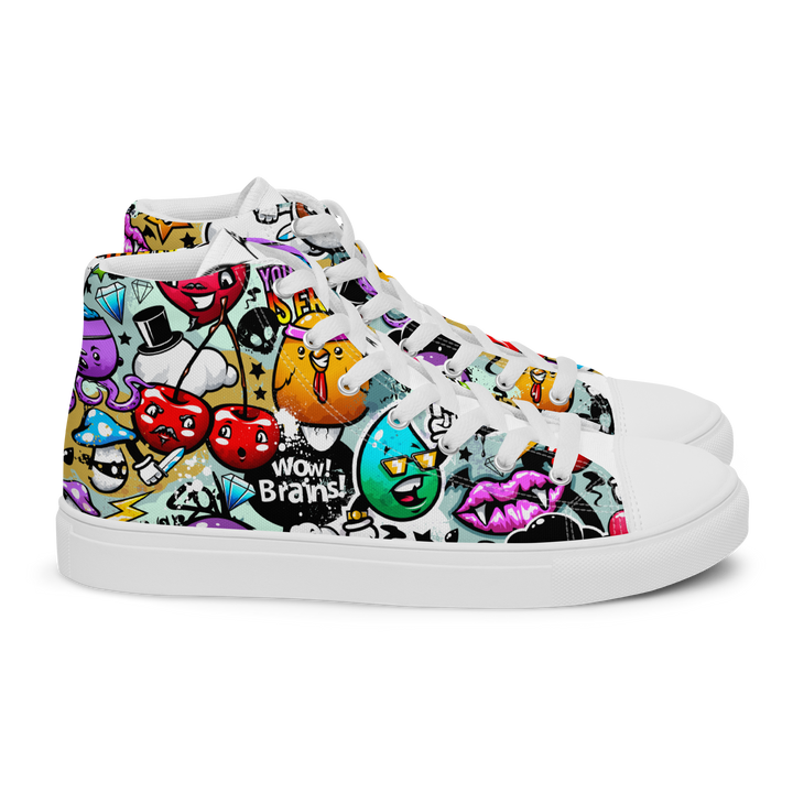 Sneakers alte in tela da uomo CARTOON - Gufetto Brand 