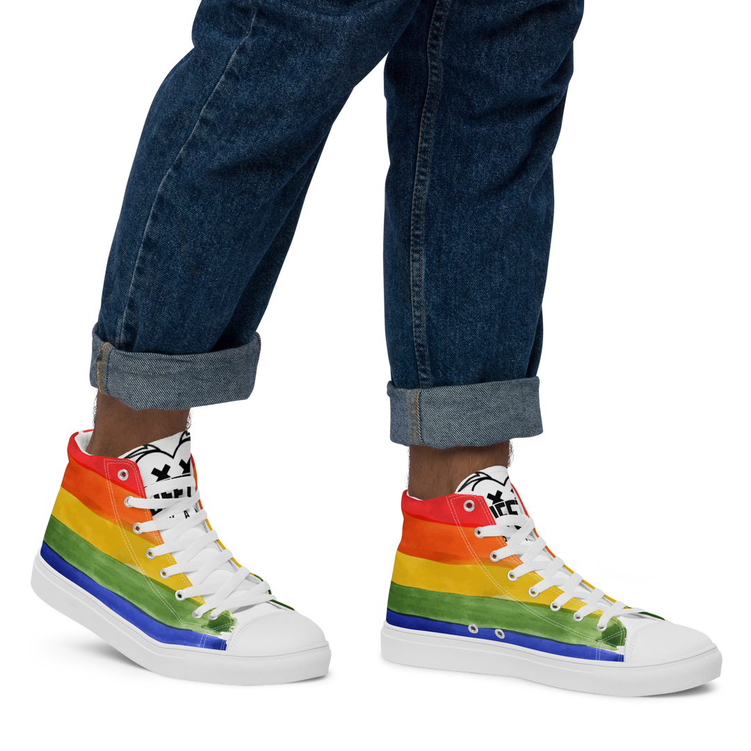 Sneakers alte in tela da uomo PRIDE EDITION - Gufetto Brand 