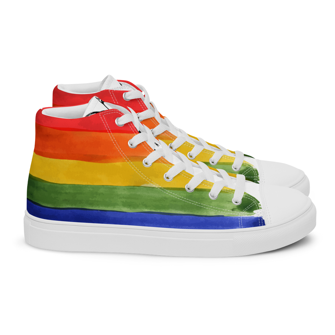 Sneakers alte in tela da uomo PRIDE EDITION - Gufetto Brand 