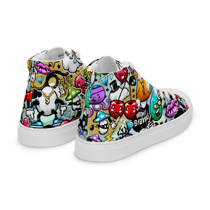 Sneakers alte in tela da uomo CARTOON - Gufetto Brand 